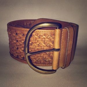 Wide Leather Belt